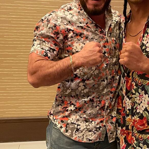 Staple Mens Pigeon Button-down Collared Camo Short sleeved shirt - Picture 3 of 3